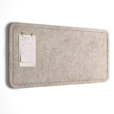 Imagem de Orelle Quadro de avisos de parede de feltro (bege, 35 x 18)