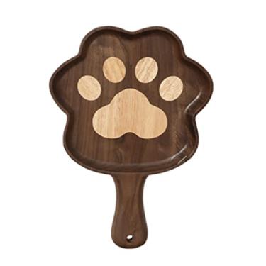 Imagem de Espaçoso Tábuas de charcutaria de desenho animado Única Novidade Bandeja de Lanche Natural Servidor de Madeira Usado Para Queijo Prato de Comida Cozida de Frutas Multifuncional