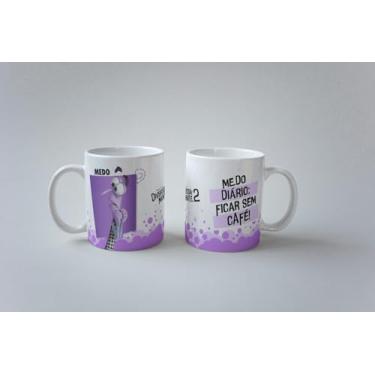 Imagem de Caneca Porcelana Xícara Divertidamente Todos Os Personagens (Medo)