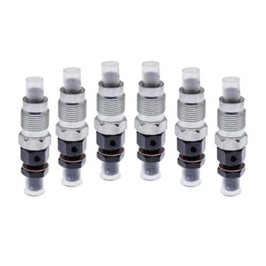 Imagem de Conjunto de 6 bicos injetores de combustível 1HZ para Toyota Land Cruiser 4.2L (códigos de peça: 23600-64050, 093500-3400)