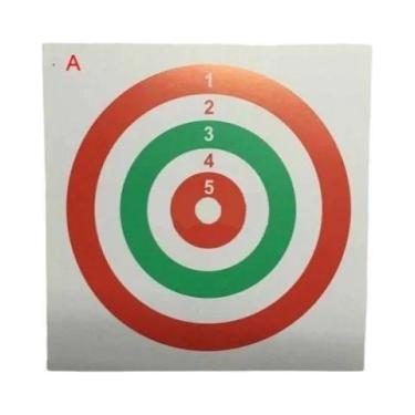 Imagem de 20 unidades/pacote 14*14cm prática de tiro cartão rígido alvo papel - 