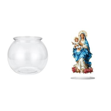 Imagem de Whtkoph Vaso Decorativo em Acrílico Transparente, Estilo Aquário, Ideal para Quarto, Mesa de Trabalho, Sala de Estar, Decoração de Natal Ou Como Presente.