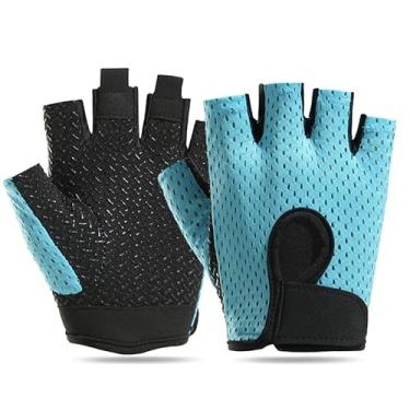 Imagem de Luvas de levantamento de peso para homens e mulheres – Proteção total da palma da mão, luvas de treino respiráveis super leves para academia, ciclismo e exercício, 1 par