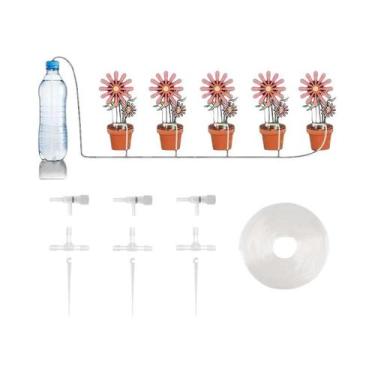 Imagem de Kit De Irrigação Por Gotejamento Com Mangueira De 4/7mm E Válvula Regu