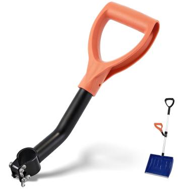 Imagem de Alça de pá de neve ajustável, acessório de extensão ergonômica reduz a dobra, aderência durável com aderência de silicone antiderrapante para remoção de neve no inverno, comedor de ervas daninhas