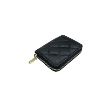 Imagem de Bolsa feminina carteira com zíper moderna carteira bolsa de armazenamento carteira bolsas presente para mulheres e homens, Preto, Estilo retrô