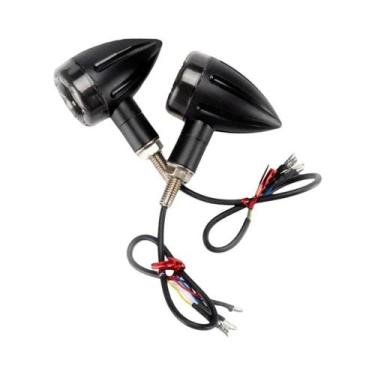 Imagem de Lanterna Traseira LED Para Motocicleta, Luz De Sinalização E Freio, Al