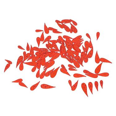 Imagem de Cosiki Botões de Madeira de Cenoura Laranja 100 Peças, Artesanato Fofo, Costura, Botões Diy para o Natal Com 2 Furos para Projetos Diy, Material de Madeira Sintética (Dobrado)