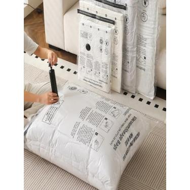 Imagem de 1 pacote de sacos de armazenamento a vácuo herméticos de compressão para roupas de viagem organizador de economia de espaço médio