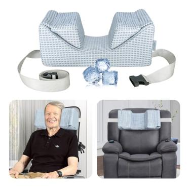 Imagem de AOSSA Encosto de cabeça para cadeira de rodas para cadeira reclinável, posicionador de apoio de pescoço para cadeira de encosto alto, almofada de posicionamento de cabeça, almofada de espuma