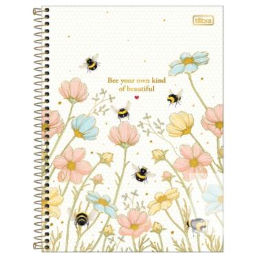 Imagem de Caderno Espiral Capa Dura Universitário 10 Matérias Honey Bee 160 Folhas Tilibra Estampa 5