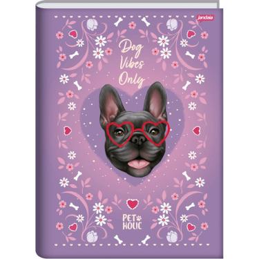Imagem de Caderno Brochura Universitário Capa Dura 80 Folhas 1 Matéria Pet Holic Jandaia Estampa 4