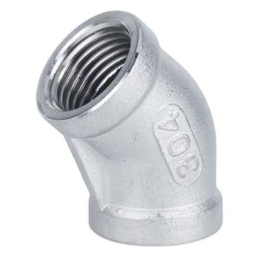 Imagem de Acessórios de tubos redutores de aço inoxidável SS304 hembra, codo de 90 graus, ángulo F/F, 3/20.3 cm, 1/5.1 cm, 3/10.2 cm WWECCQIJ(5,DN8)