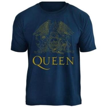 Imagem de Camiseta de Banda Queen em Algodão Manga Curta Gola Redonda-Unissex