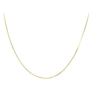 Imagem de GemKing MSN047 Colar de camada dupla moissanite 0,5CT, Prata esterlina, Sem Pedra Preciosa