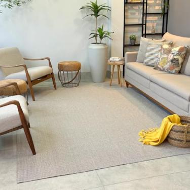 Imagem de Tapete 4m X 2m Grande Antiderrapante Para Sala Quarto Cozinha Sala De Jantar Decorativo Macio (Nude Mesclado)