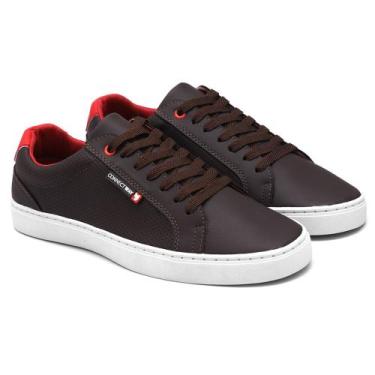 Imagem de Sapatênis Masculino Casual Connect Way, Marrom, 43