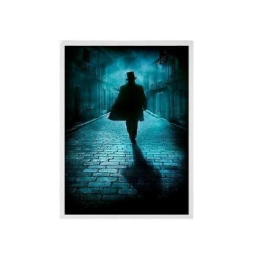 Imagem de Quadro Senhor Tranca Rua Das Almas Moldura Branca 33X24Cm