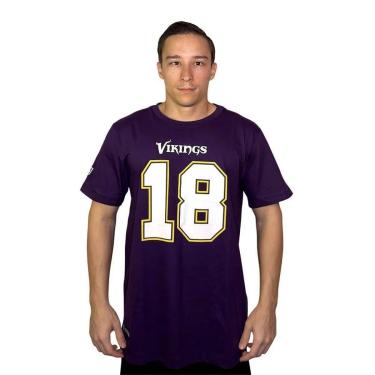 Imagem de Camiseta NFL Vikings Jefferson NF128 - Roxa-Unissex
