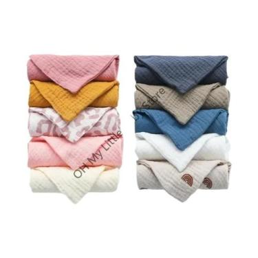 Imagem de Toalhas Quadradas De Musselina Macia Para Bebês, 10 Peças, Para Lavar 