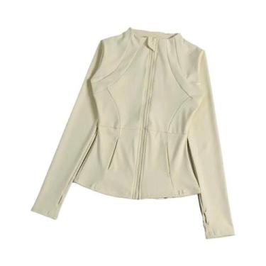 Imagem de Jaqueta Feminina De Manga Longa Para Yoga E Fitness, Versátil, Slimmin