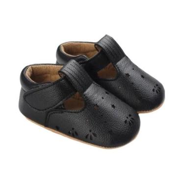 Imagem de Sapatos Antiderrapantes Pretos Para Bebês, Para Meninos E Meninas De 0