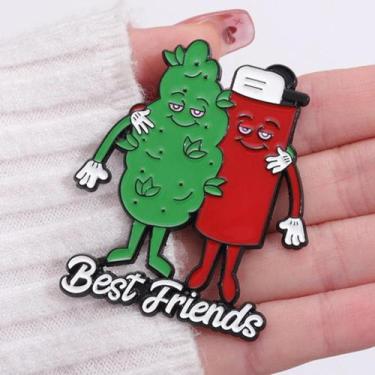 Imagem de Broches De Esmalte Personalizados Para Melhores Amigos, Com Design De 