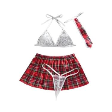 Imagem de Conjunto De Lingerie Transparente Sexy Com Sutiã E Calcinha Para Mulhe