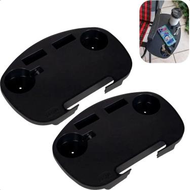 Imagem de Kit 2 Mesa Portátil Para Cadeira De Praia Porta Copo Cel Pre