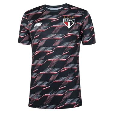Imagem de Camiseta New Balance São Paulo Pré Jogo 2024/25 Masculina