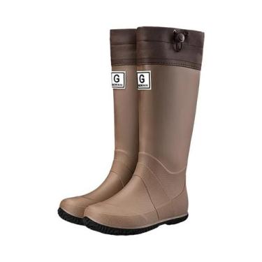 Imagem de Botas De Chuva Unissex Com Forro De Fleece E Manga Curta, Calçados De 