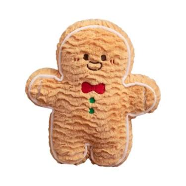 Imagem de Boneco De Pelúcia Homem De Gengibre Fofo De Natal, Almofada De Sofá, D
