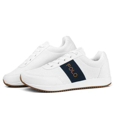 Imagem de Tênis Sapatenis Masculino Polo FRT Casual Original Promoção, Branco, 4