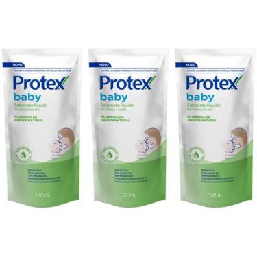 Imagem de Sabonete Infantil Líquido Protex Baby Refil 380ml - 3 Unidades