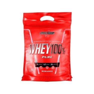 Imagem de Whey Protein Concentrado Integralmédica 100% Pure - 907g Morango Natur