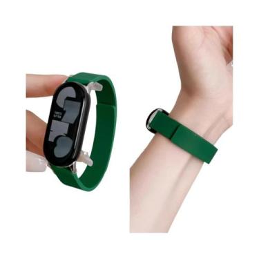 Imagem de Pulseira Magnética De Silicone Para Xiaomi Mi Band 10 9 8 - Acessório 