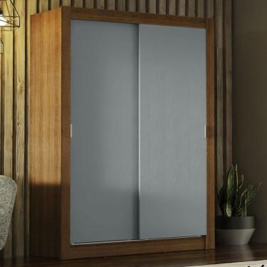 Imagem de Guarda-roupa Solteiro 2 Portas Rustic/Cinza