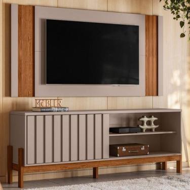 Imagem de Rack com Painel para Tv até 65 Polegadas 161,5cmx188cm New Aurora - Mo