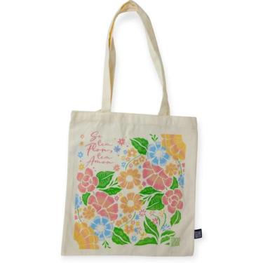 Imagem de Sacola Ecobag Florecer Bolsa Feminina Estampada Multiuso Cor:Se Tem Fl