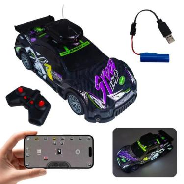 Imagem de Carrinho RC com Câmera WiFi e LED Controle 50m recarregavel - Cardad