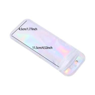 Imagem de Sacos Ziplock Holográficos Coloridos a Laser 50un. Reutilizáveis De Pl