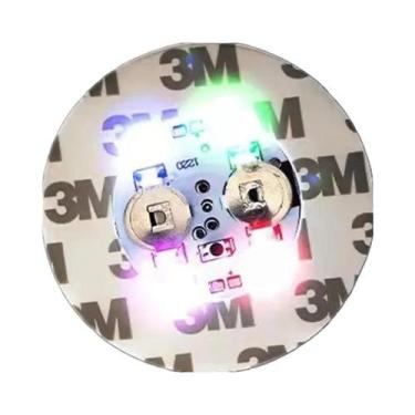 Imagem de Base De Copo LED Alimentada Por Bateria Com 3 Modos, Adesivo Luminoso 