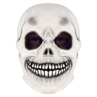 Imagem de Máscara Halloween Skull Latex Headgear Decoração de festa - yiweisai