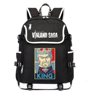 Imagem de Mochila Vinlands Sagas King para escola infantil 37x16x45cm - yiweisai