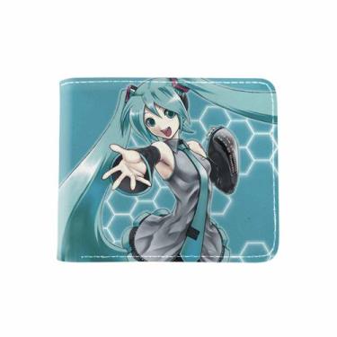 Imagem de Carteira Hatsune Miku Anime Characters Slim em couro PU dobrável - Yiw