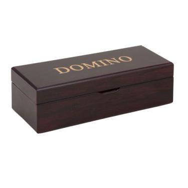 Imagem de Jogo Dominó Cx Madeira Pesado Super Luxo Decor Pedra Grossas - Unyhome