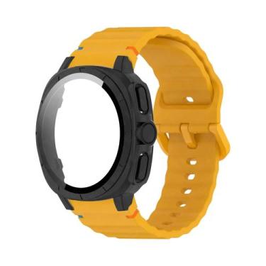 Imagem de Pulseira De Silicone 2 Em 1 Para Samsung Galaxy Watch 7 40mm 44mm E Ca