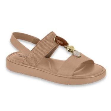 Imagem de Sandalia Modare Feminino Conforto Slide Nobuck Ultra Soft Ortopedico Pedras Ref: 7208.1...