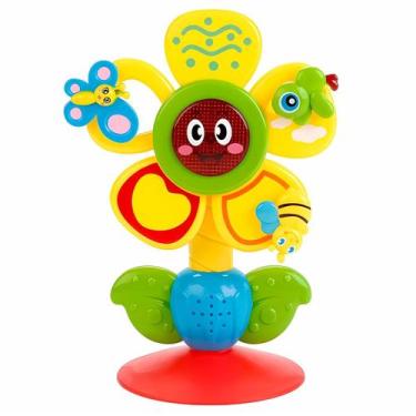 Imagem de Flor Baby Brinquedo De Atividades Educativas Com Ventosa Som De Animai