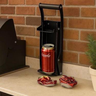 Imagem de Amassador Latas Achata Refrigerante Bar Abridor Garrafas Alumínio Esma